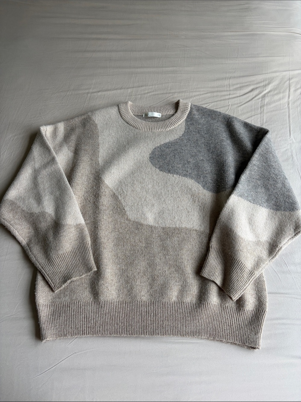 OAK + FORT Neutral Tone Crewneck Sweatshirt